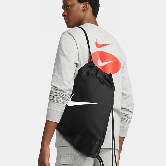 Nike Black and White Drawstring Backpack - Picture 1 of 7